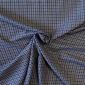 Blousestof - Lavender blue/ Black