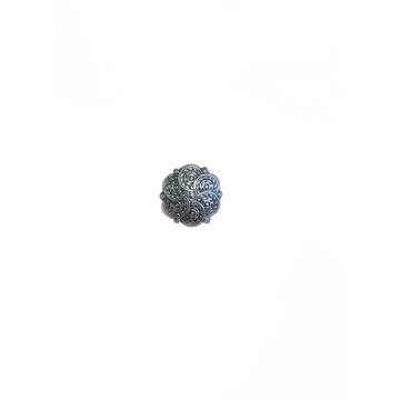 Knoop - Round Circles - Antique Silver - 15mm