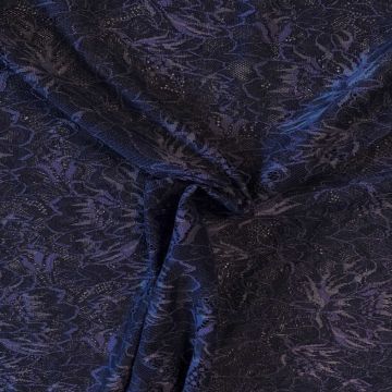 Lace - Dark Kobalt Peony Flowers