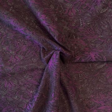 Lace - Dark Purple Peony Flowers