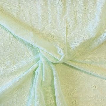Lace - Light Mint Peony Flowers