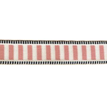 Luxe Tassenband - Stripes - Champagne/Old Pink