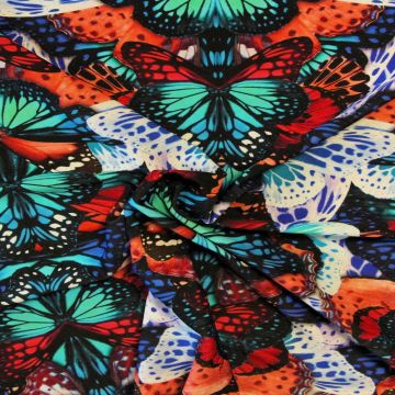 Lycra - Colored Butterflies 