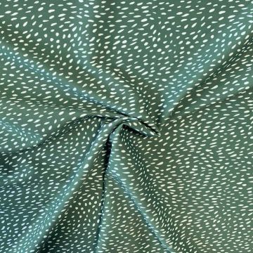 Lycra - Speckles on Vintage Army Green