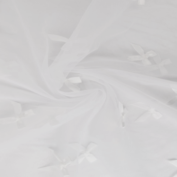 Mesh - Bow Tie - White