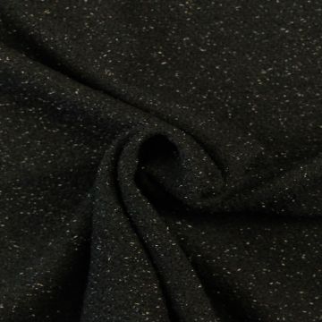Mantelstof - Sparkle - Black
