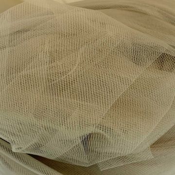 Brandvertragende Tule - 300cm - Taupe/Beige
