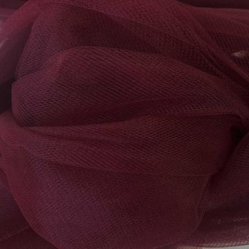 Brandvertragende Tule - 280cm - Burgundy