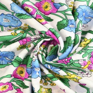 Viscose - Colorful Flowers