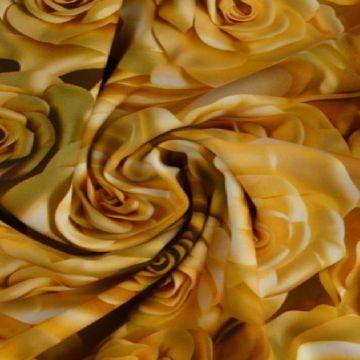 Viscose - Golden Roses
