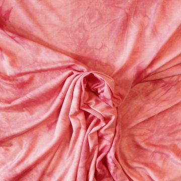 Viscose tricot - Tie Dye Coral Pink
