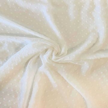 Chiffon Dots - Off White