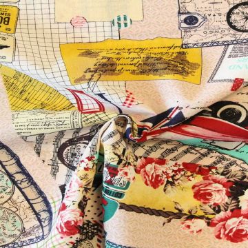 Katoen Canvas - Vintage Vibes