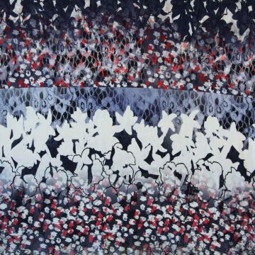 Viscose Tricot PANEEL - Flower Sea