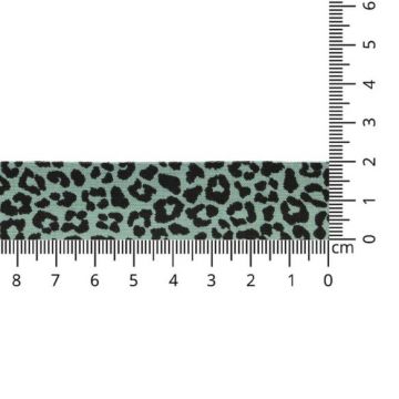Oaki Doki Biaisband Tricot - Leopard - Old Green