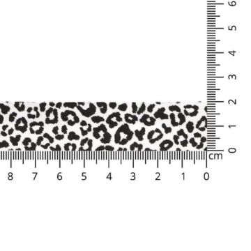 Oaki Doki Biaisband Tricot - Leopard - White