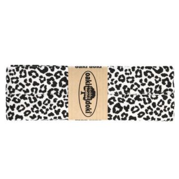 Oaki Doki Biaisband Tricot - Leopard - White