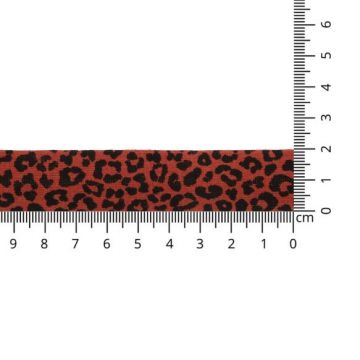 Oaki Doki Biaisband Tricot - Leopard - Brique