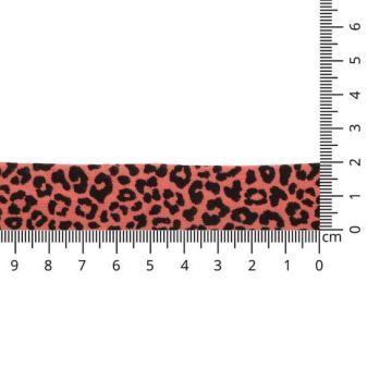 Oaki Doki Biaisband Tricot - Leopard - Coral