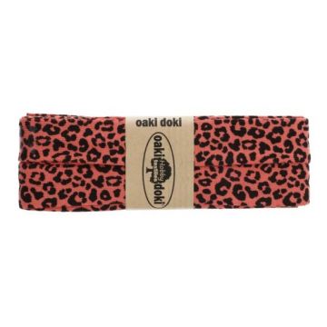 Oaki Doki Biaisband Tricot - Leopard - Coral