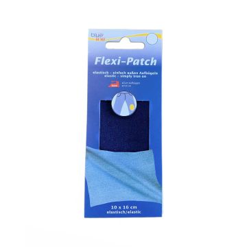 Reparatiedoek Jersey Stretch reverse - Donker Navy - 10 x 16 cm