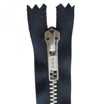 YKK Deelbare Metalen Rits - 80 cm- Donker Blauw