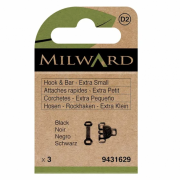 Milward - Broek- en rokhaken maat XS - Zwart