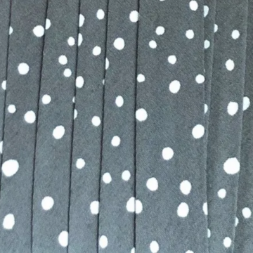 Oaki Doki Katoen Biaisband - Dots Grey - 2m