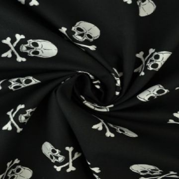 Katoen - Skulls Black