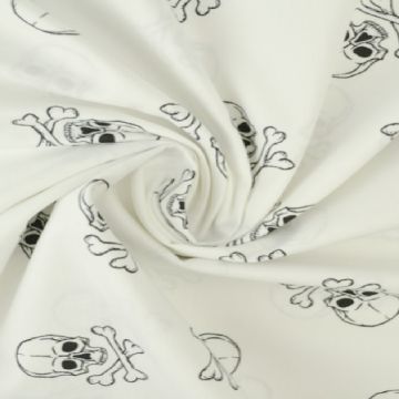 Katoen - Skulls White