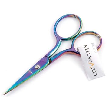 Milward - Borduurschaar titanium 9cm - Purple Oil