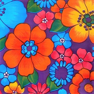 Tafelzeil Kitsch Kitchen - Flowerrain Lila