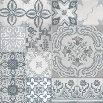 Tafelzeil - Portugese Tegeltjes - Grijs