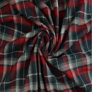 Dark Blue/White Tartan