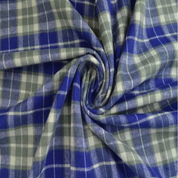 Flanel - Ruiten Blauw/Grijs/Wit