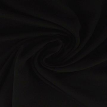 Viscose stof met pauwenveren donker blauw