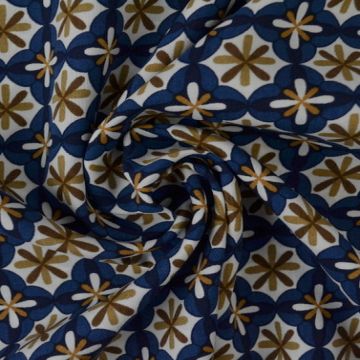 Viscose - Porto Brown/Blue