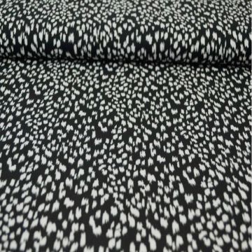 Viscose - White Stains on Black