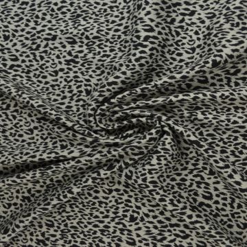Viscose - Cheetah on Grey