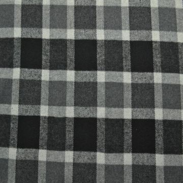 Wol - Tartan - Zwart / Grijs 