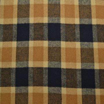 Wol - Tartan - Navy / Beige / Camel