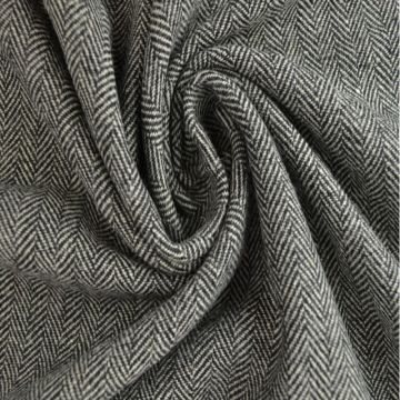 Tweed Fisbone - Grey