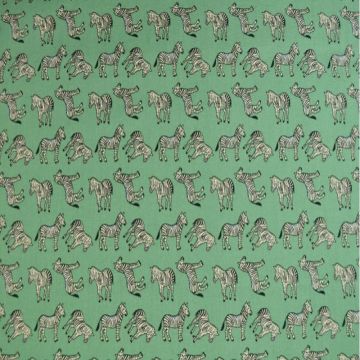 Katoen - Zebra Green