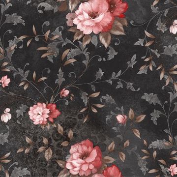 Tafelzeil - Dark Flowers