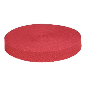 Keperband Donker Rood 32mm - extra sterk
