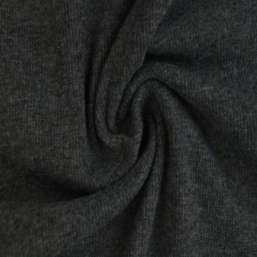 Boordstof Rib - Antraciet Melange - M17