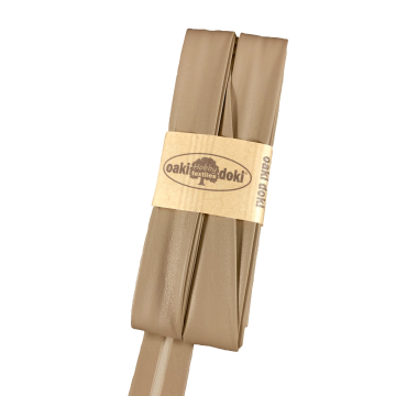 Oaki Doki Biaisband Leer - 055 Donker Taupe