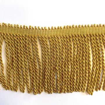 Franjeband Gedraaid - Goud - 80mm