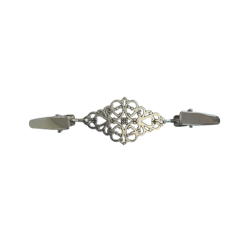 Vest-/Noorse Sluiting - Barok Zilver
