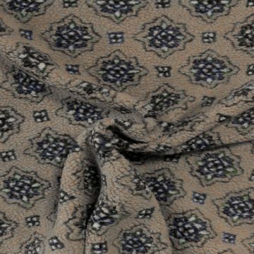 Teddy Borg - Blue/Green Mandala on Taupe